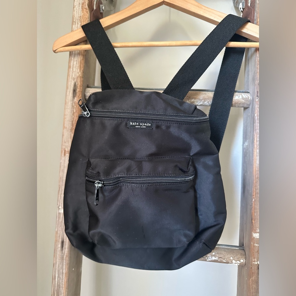 Vintage Kate Spade New York Two strap adjustable Nylon Backpack.